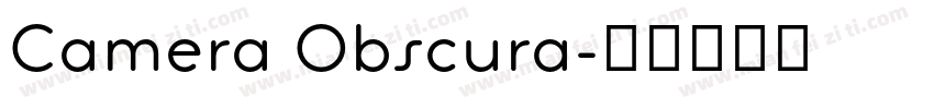 Camera Obscura字体转换